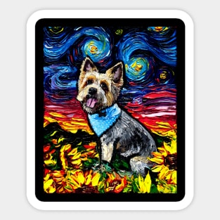 Silky Terrier Night Sticker